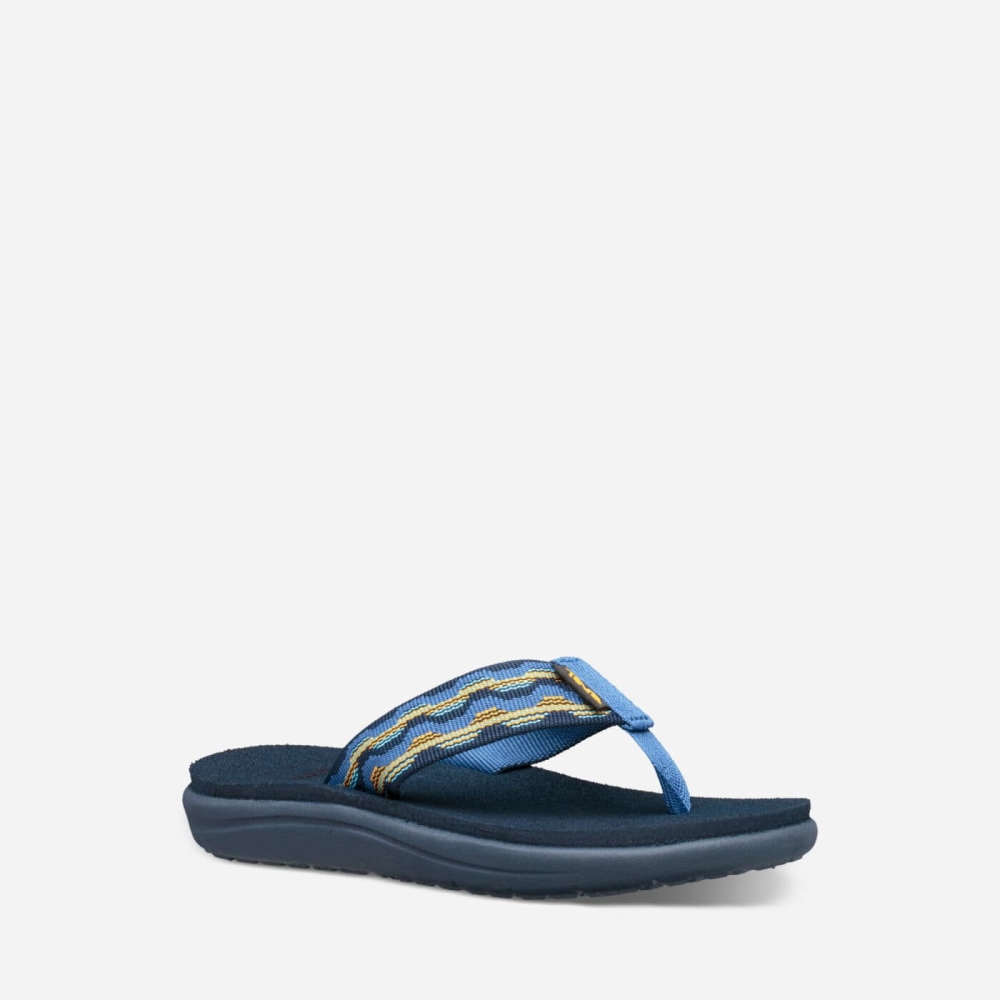 Teva Voya Flip - Kids' Teva Hiking Sandals - Dark Blue | India (DICS93462)